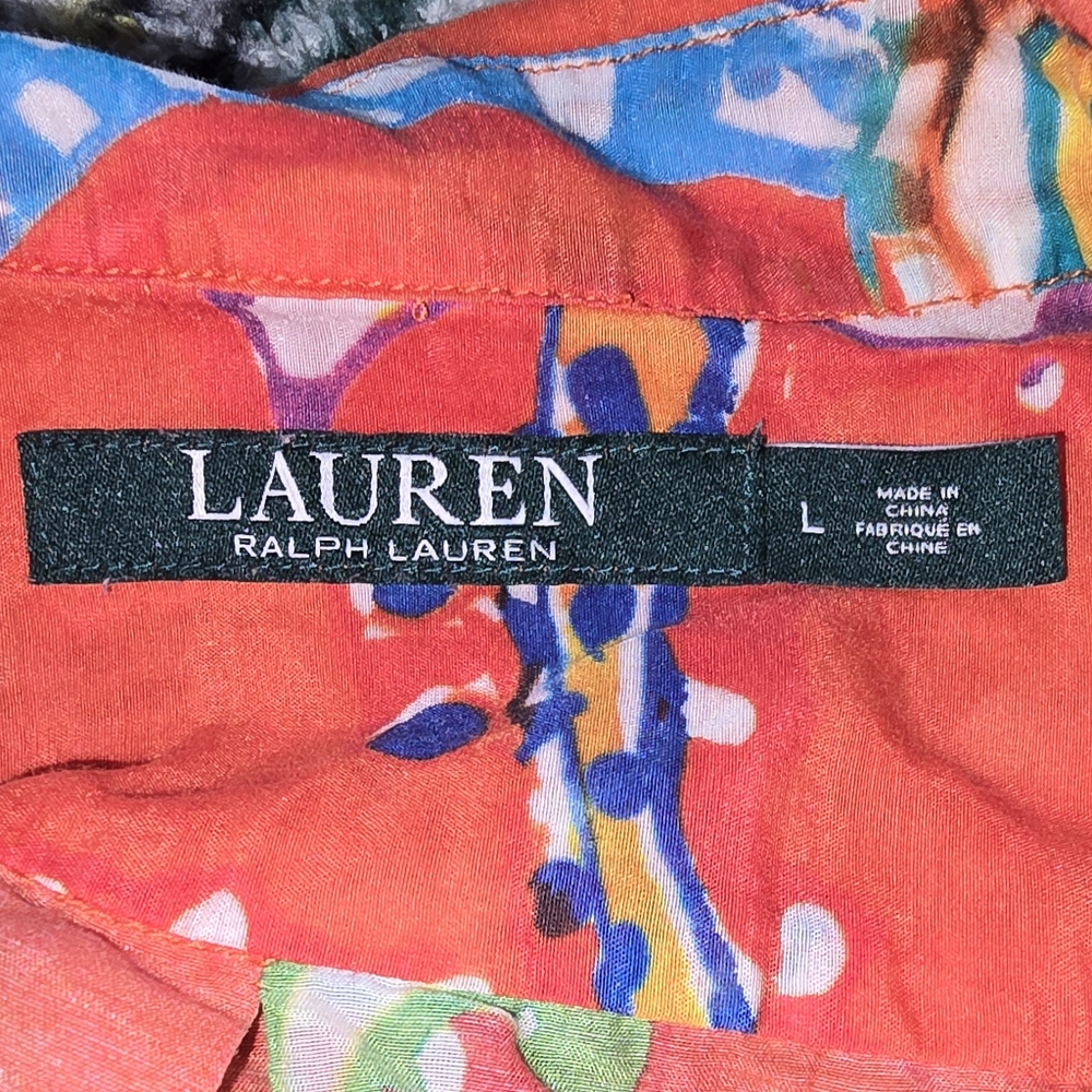 Ralph Lauren Orange Casual Button Down Shirt - Picture 5 of 5